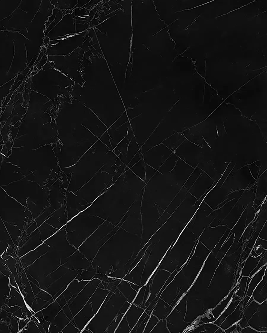 Placa porcelánica Arklam Negro Marquina 6 mm, efecto efecto mármol